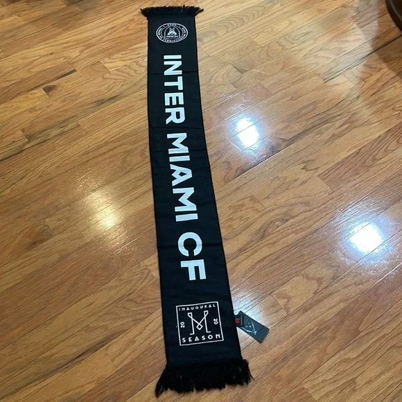Major League Soccer Scarf Miami Black Pink 2020 Season NWT - Picture 4 of 8
